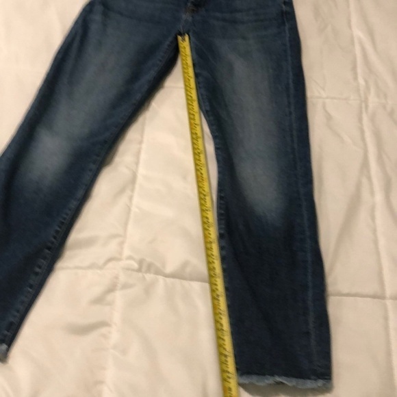 7 for all Mankind Skinny ankle leg blue jeans w multiple pockets and zipper - Picture 2 of 6